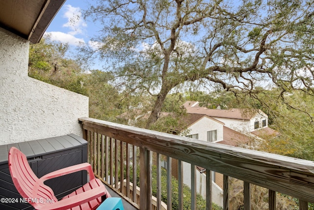 view of balcony