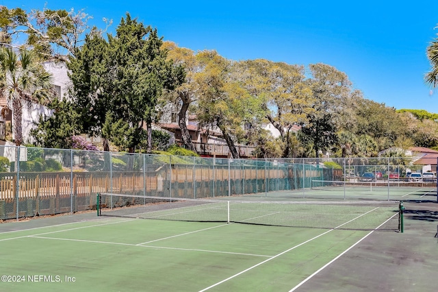 view of tennis court