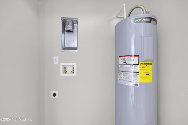 utilities featuring electric water heater