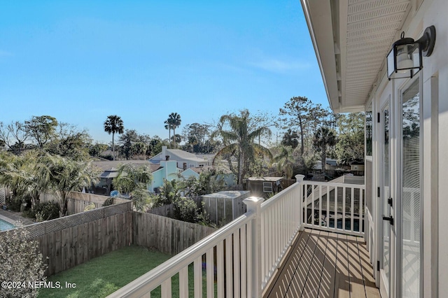 view of balcony