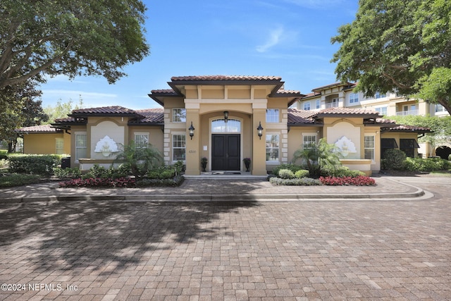 view of mediterranean / spanish house