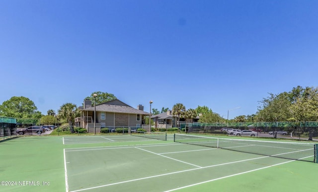 view of tennis court