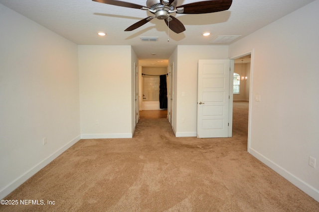 view of carpeted empty room