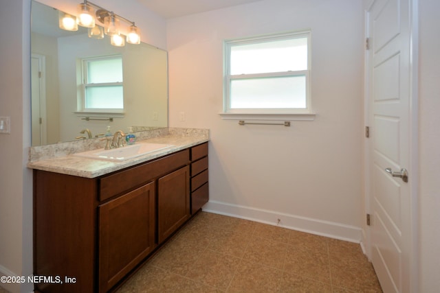 bathroom featuring vanity