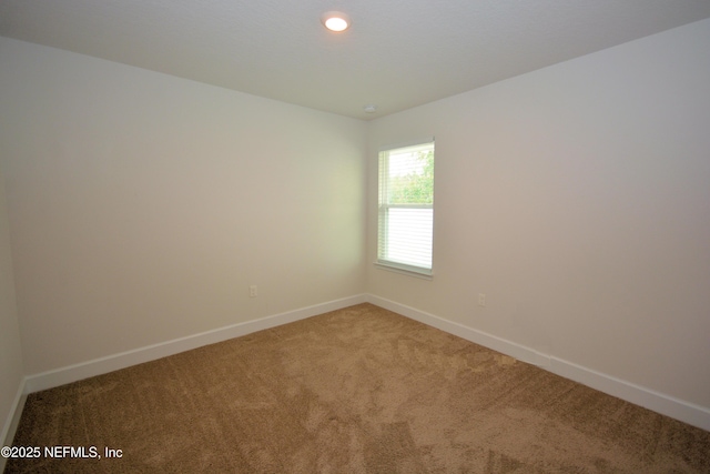 view of carpeted empty room