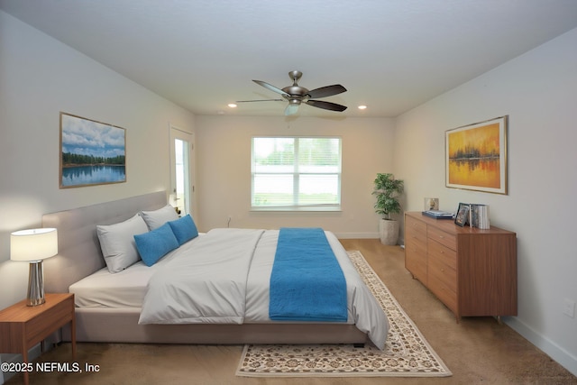6 Sederholm Path, Palm Coast, FL 32164 - bedroom featuring baseboards, recessed lighting, and light colored carpet