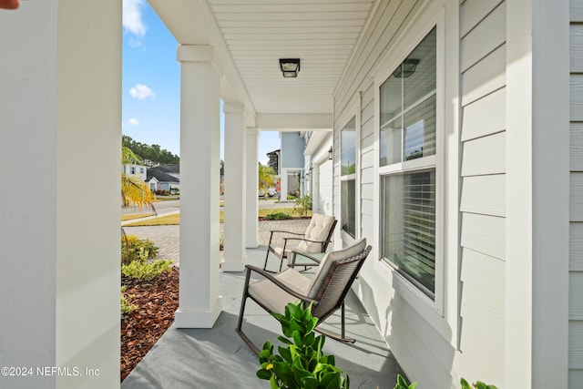 view of patio / terrace featuring a porch