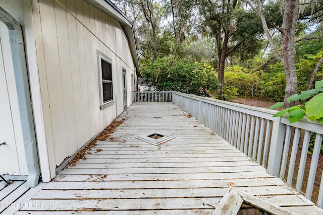 view of wooden terrace