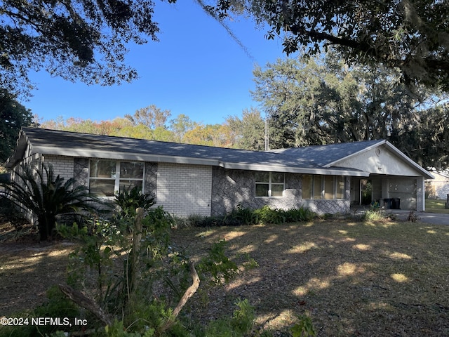 view of ranch-style home