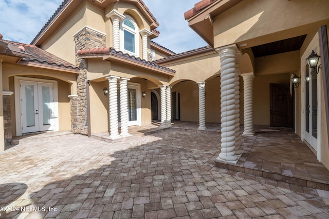 view of patio / terrace with french doors