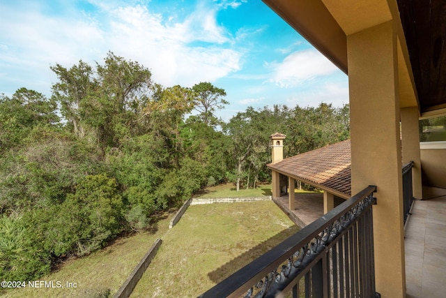 view of balcony