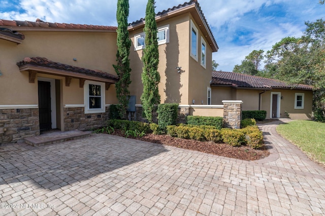 exterior space with a patio