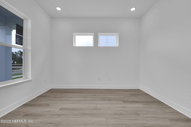 166 Blue Hampton Dr, Ponte Vedra, FL 32081 - unfurnished room with light wood finished floors, recessed lighting, and baseboards