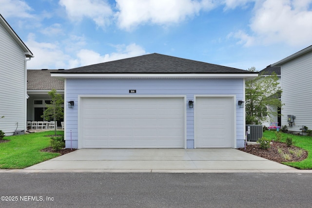166 Blue Hampton Dr, Ponte Vedra, FL 32081 - garage with central AC unit