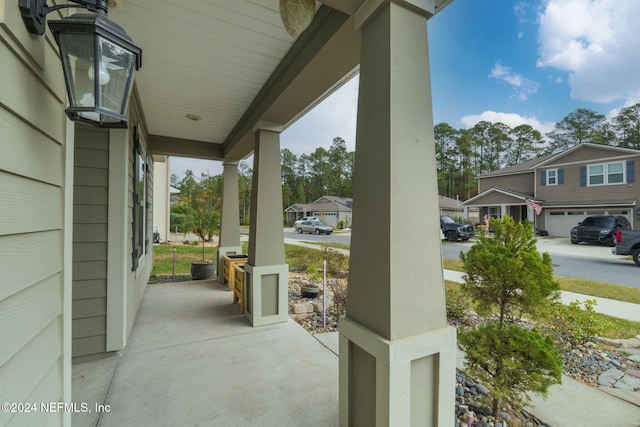 view of patio / terrace with a porch