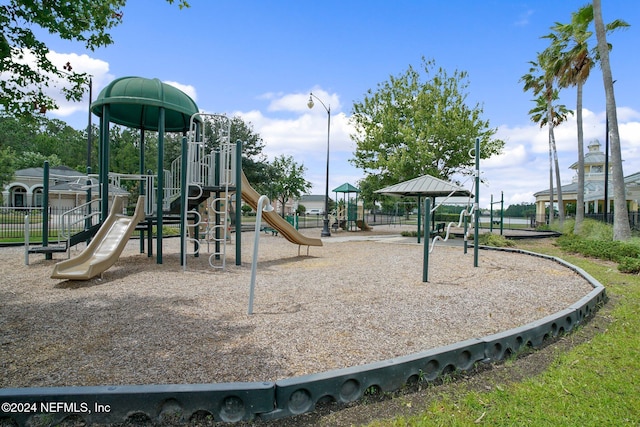 view of jungle gym