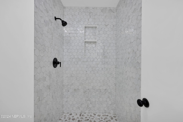 details with tiled shower