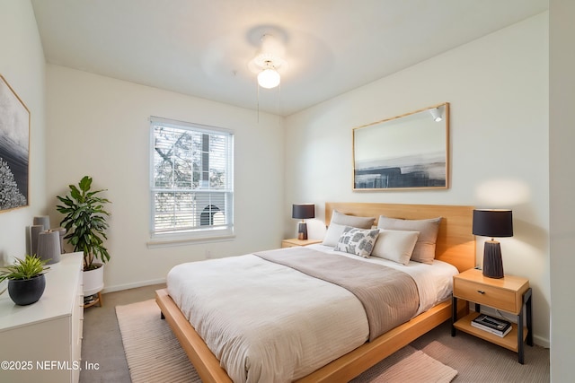 bedroom with carpet floors