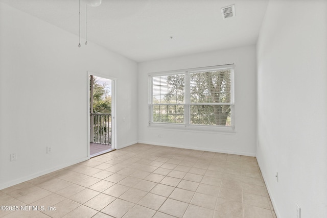 view of tiled empty room