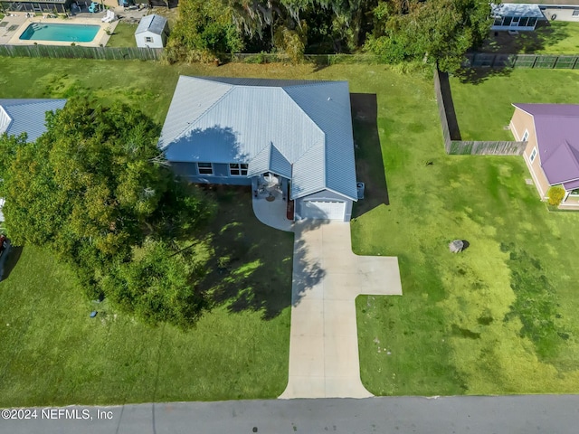 birds eye view of property