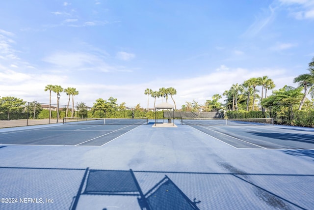 view of tennis court