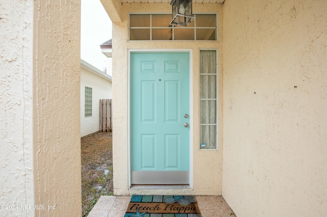 view of entrance to property