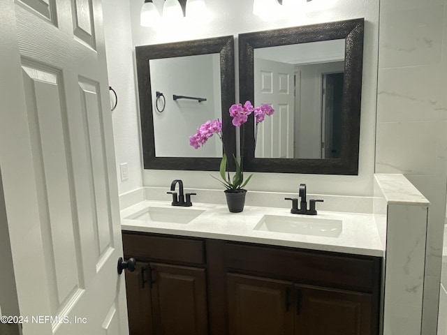 bathroom with vanity