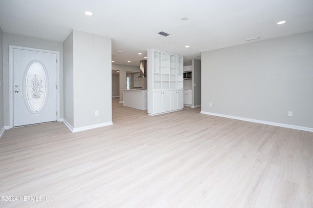 interior space featuring light hardwood / wood-style floors