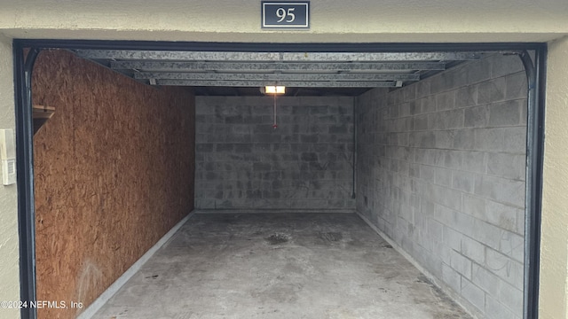 view of basement