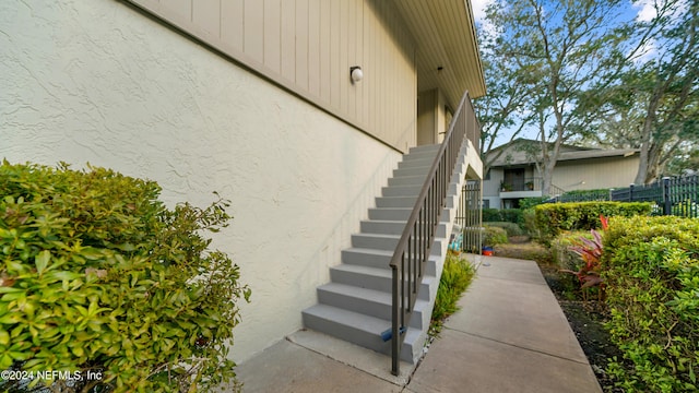 view of stairs