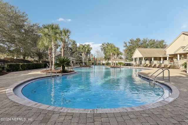 view of pool with a patio