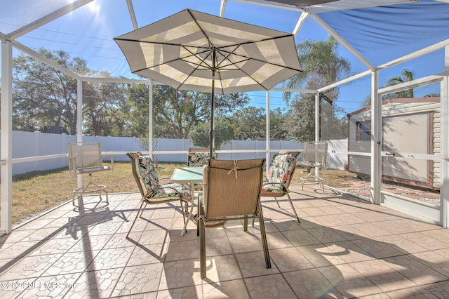 view of sunroom / solarium