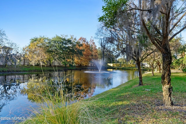 view of water feature