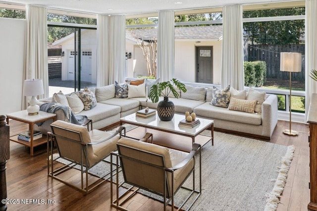 view of sunroom / solarium