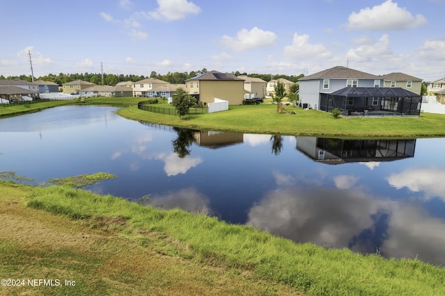 water view featuring a residential view