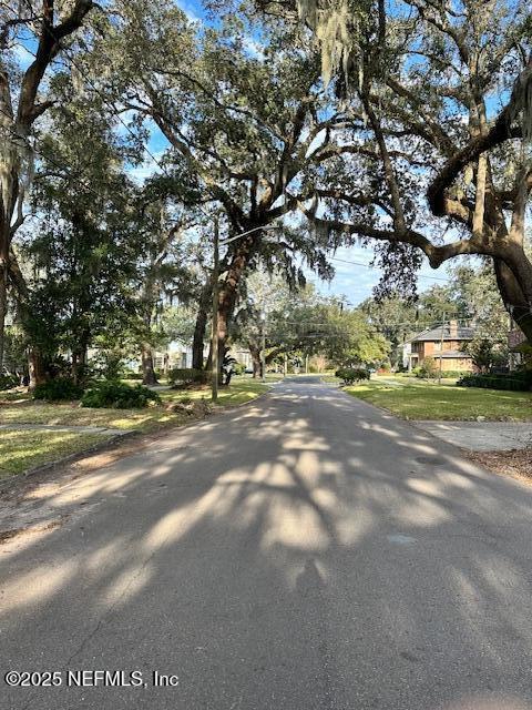 view of road