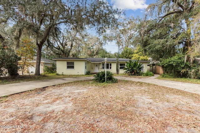 view of ranch-style home