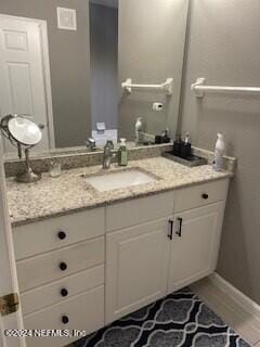 bathroom with vanity