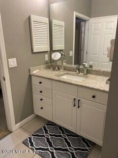 bathroom featuring vanity