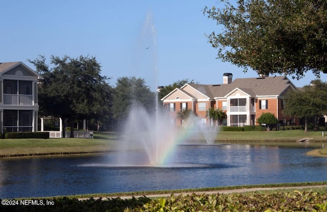 view of water feature