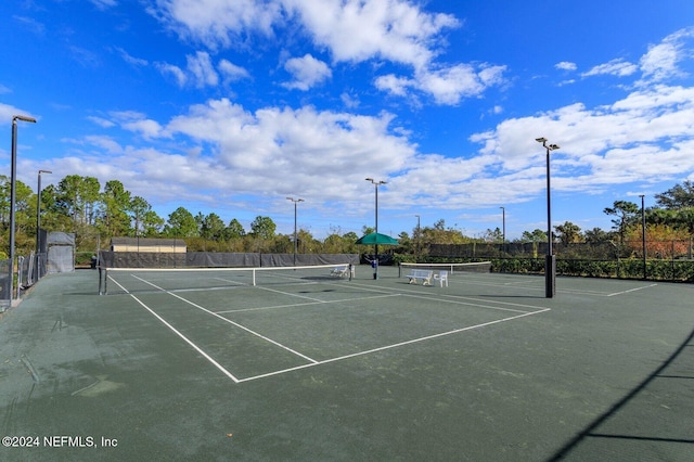 view of tennis court