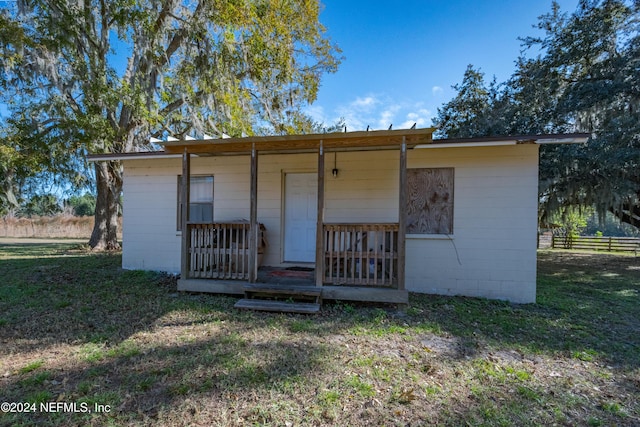 11289 SW 85th Ave, Hampton, FL 32044 - view of front facade with concrete block siding