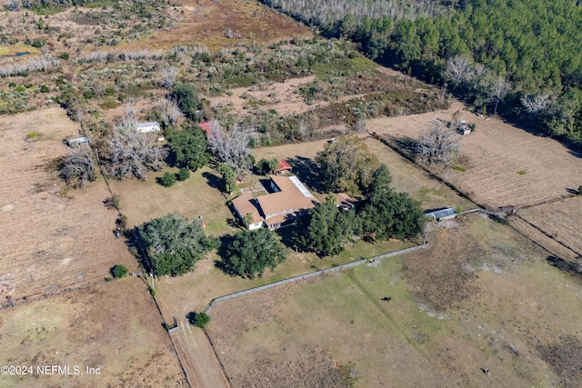 drone / aerial view featuring a rural view