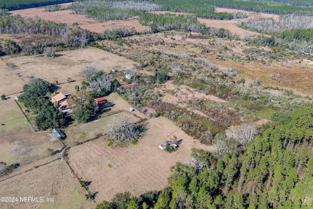 drone / aerial view featuring a rural view