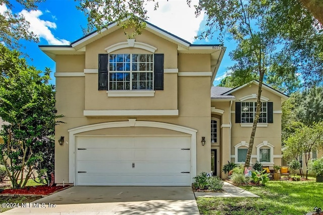 view of front of home featuring a garage