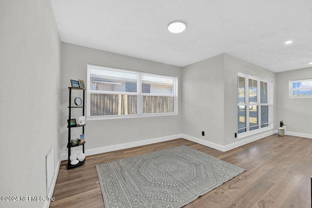 interior space featuring hardwood / wood-style flooring