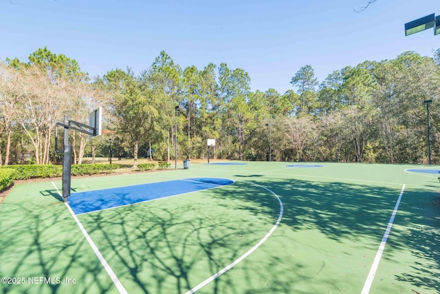 view of sport court