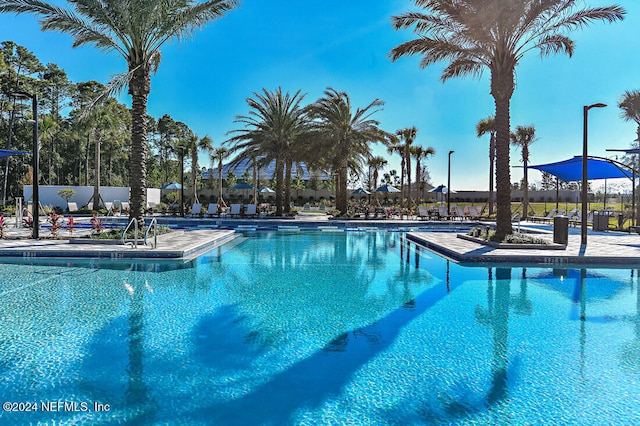 pool with fence