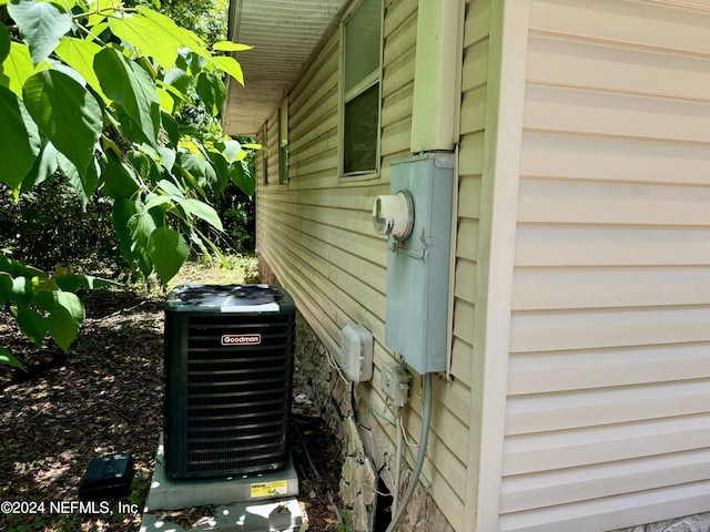 exterior details featuring central air condition unit