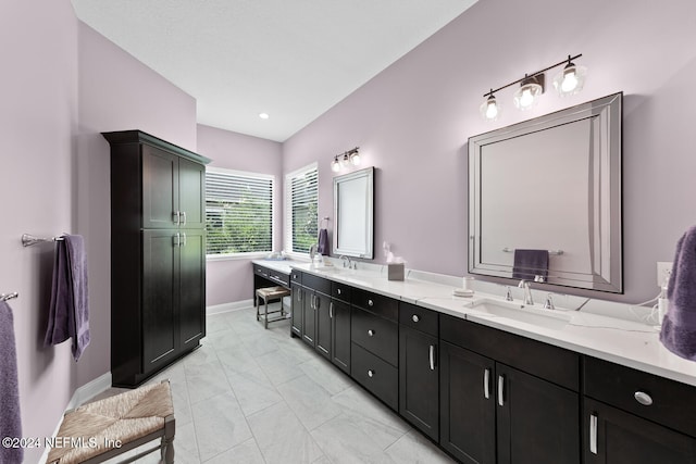 bathroom with vanity